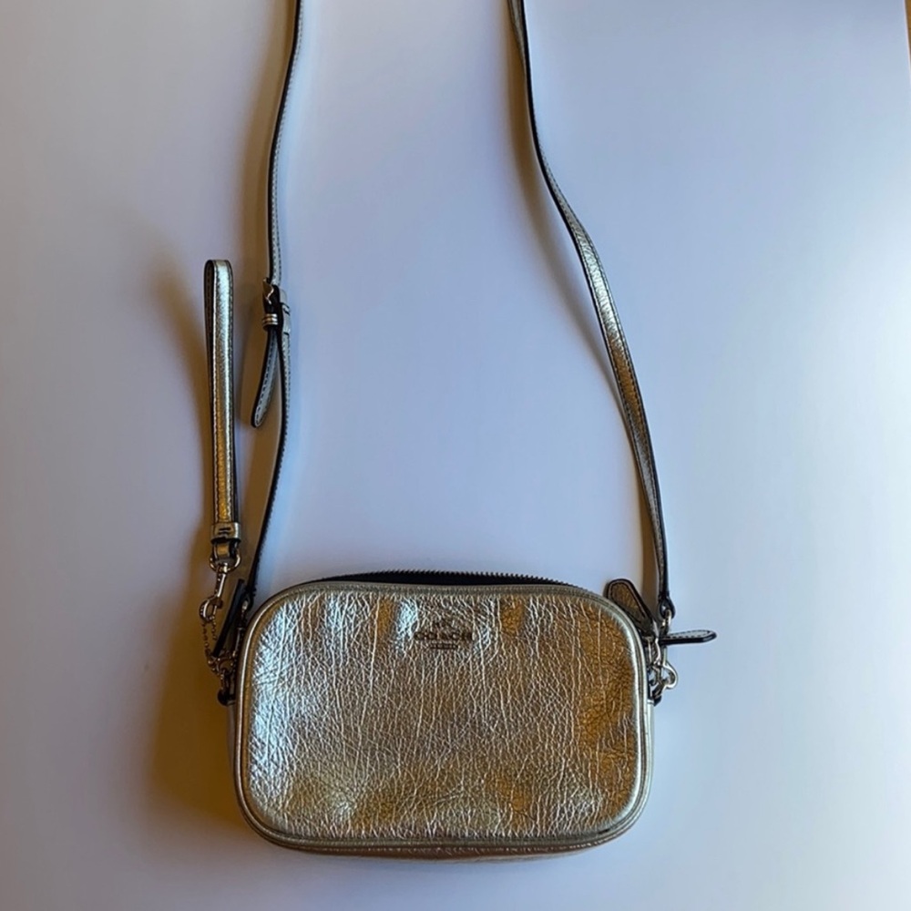 Coach Silver Crossbody - Coach Crossbody Bag - Picture 5 of 10